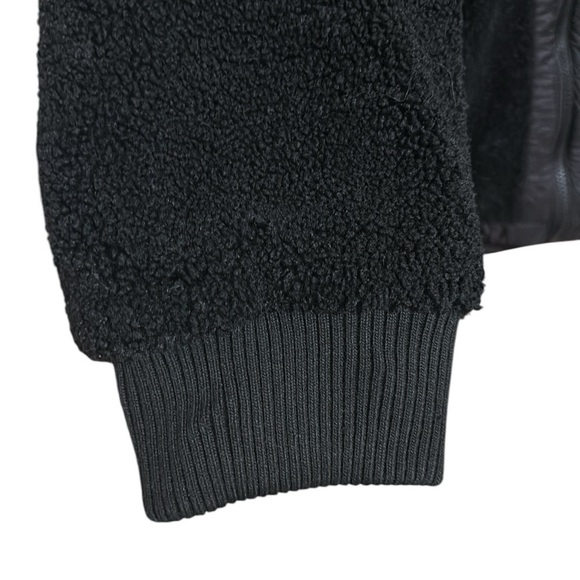 1 Madison Expedition Women's Jacket Size L Black Fuzzy Zipped Hoodie Insulated - Picture 6 of 14